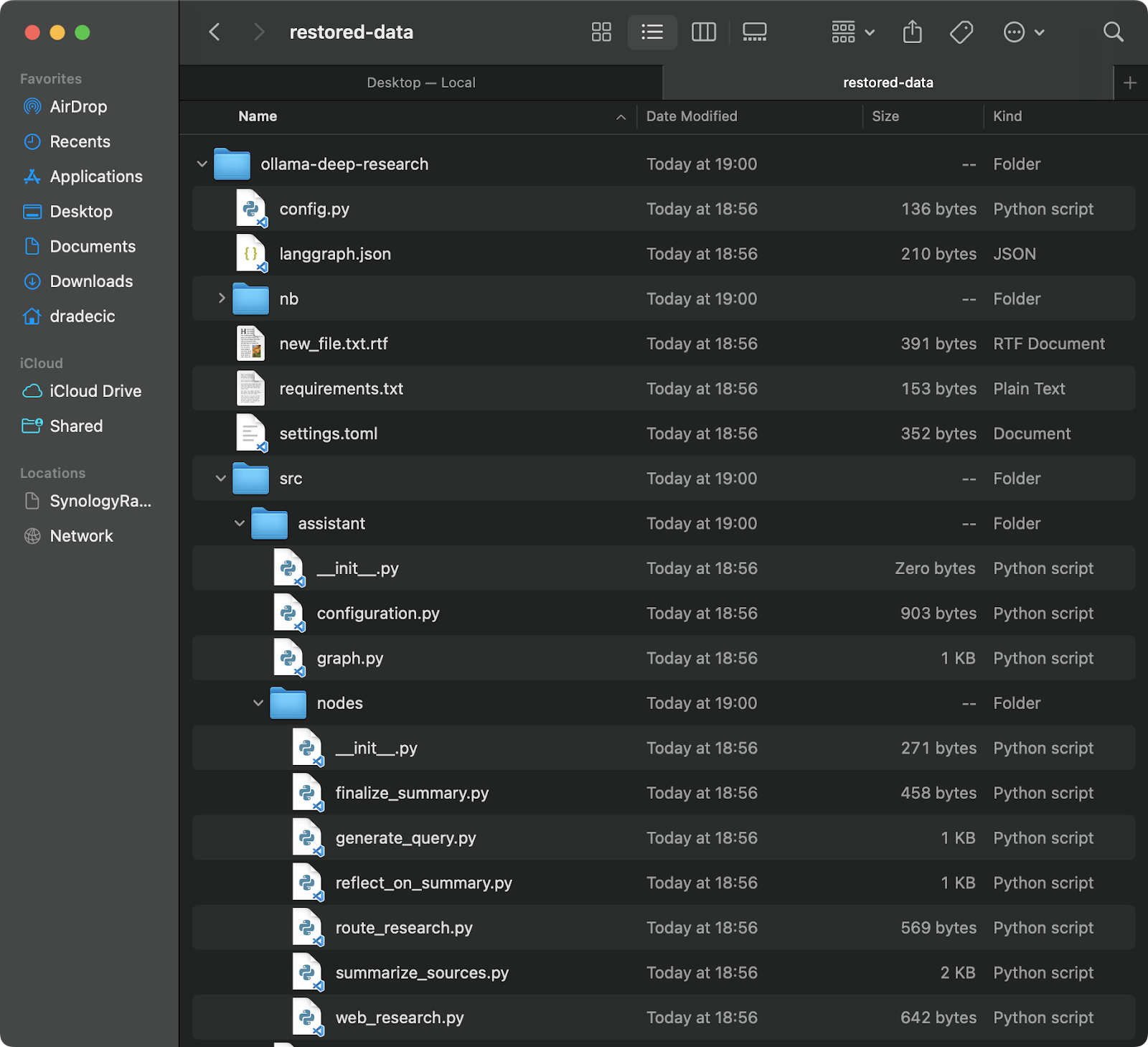 Restoring files from S3