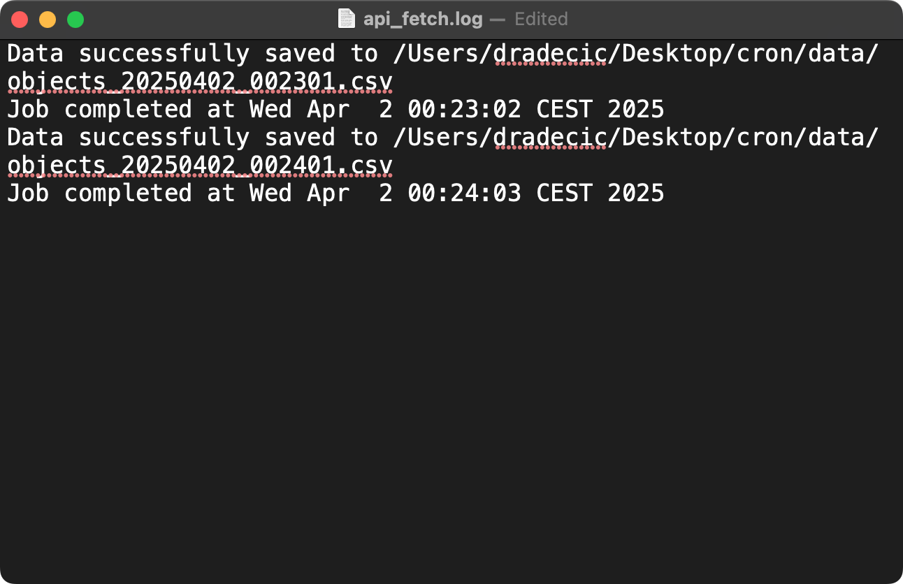 Image 9 - Capturing cron job logs with timestamps