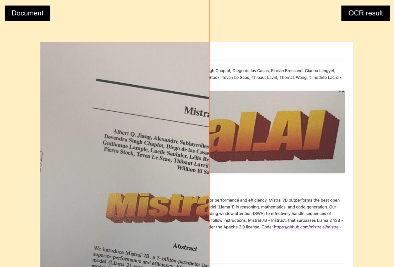 Mistral OCR example