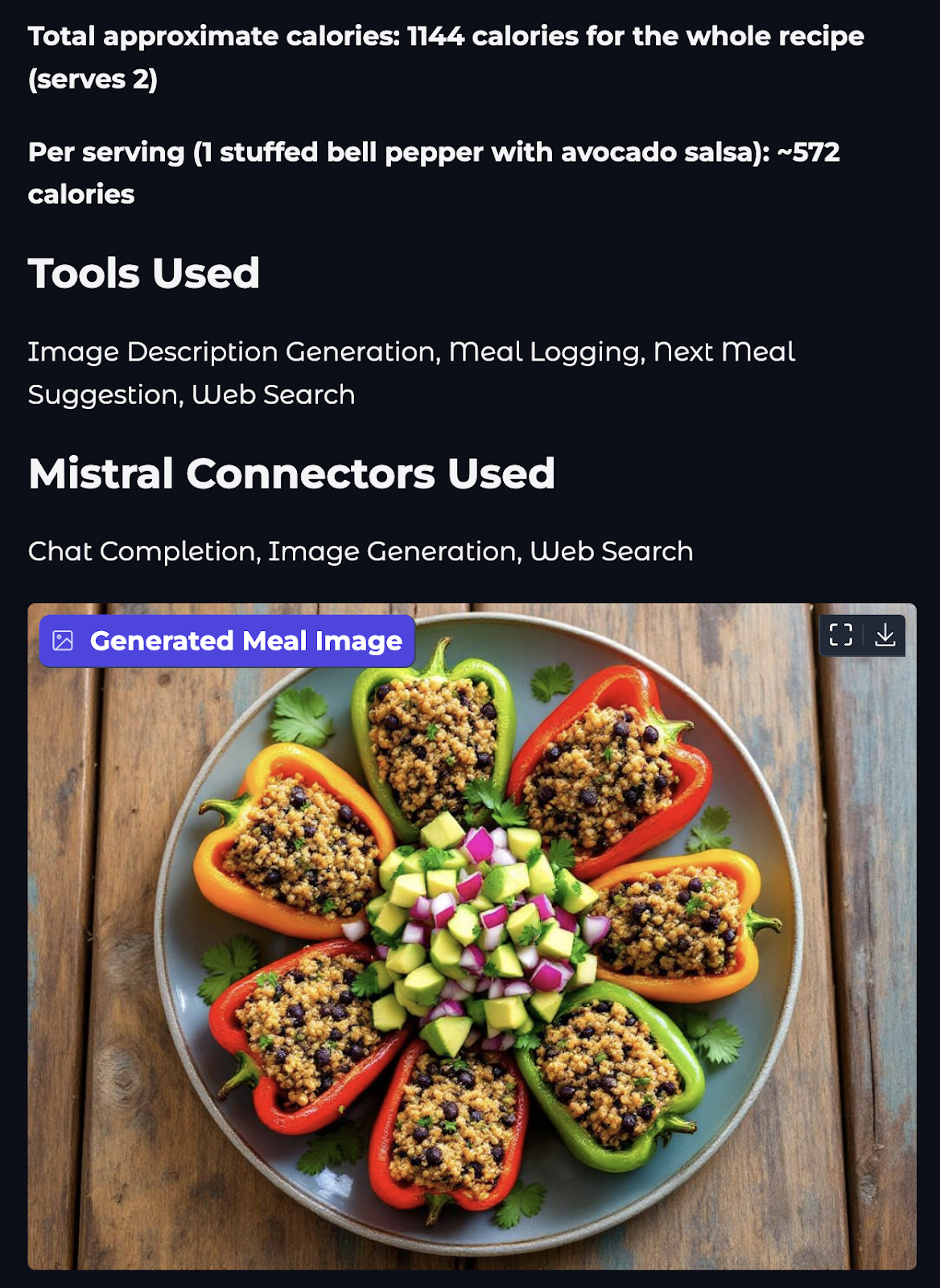 Nutritionist Assistant with mistral agents api