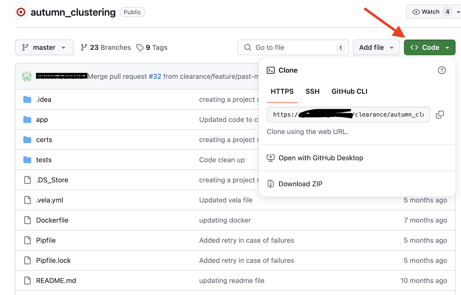 comando git clone
