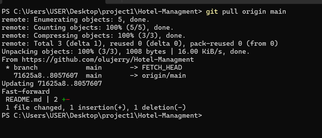 git pull example