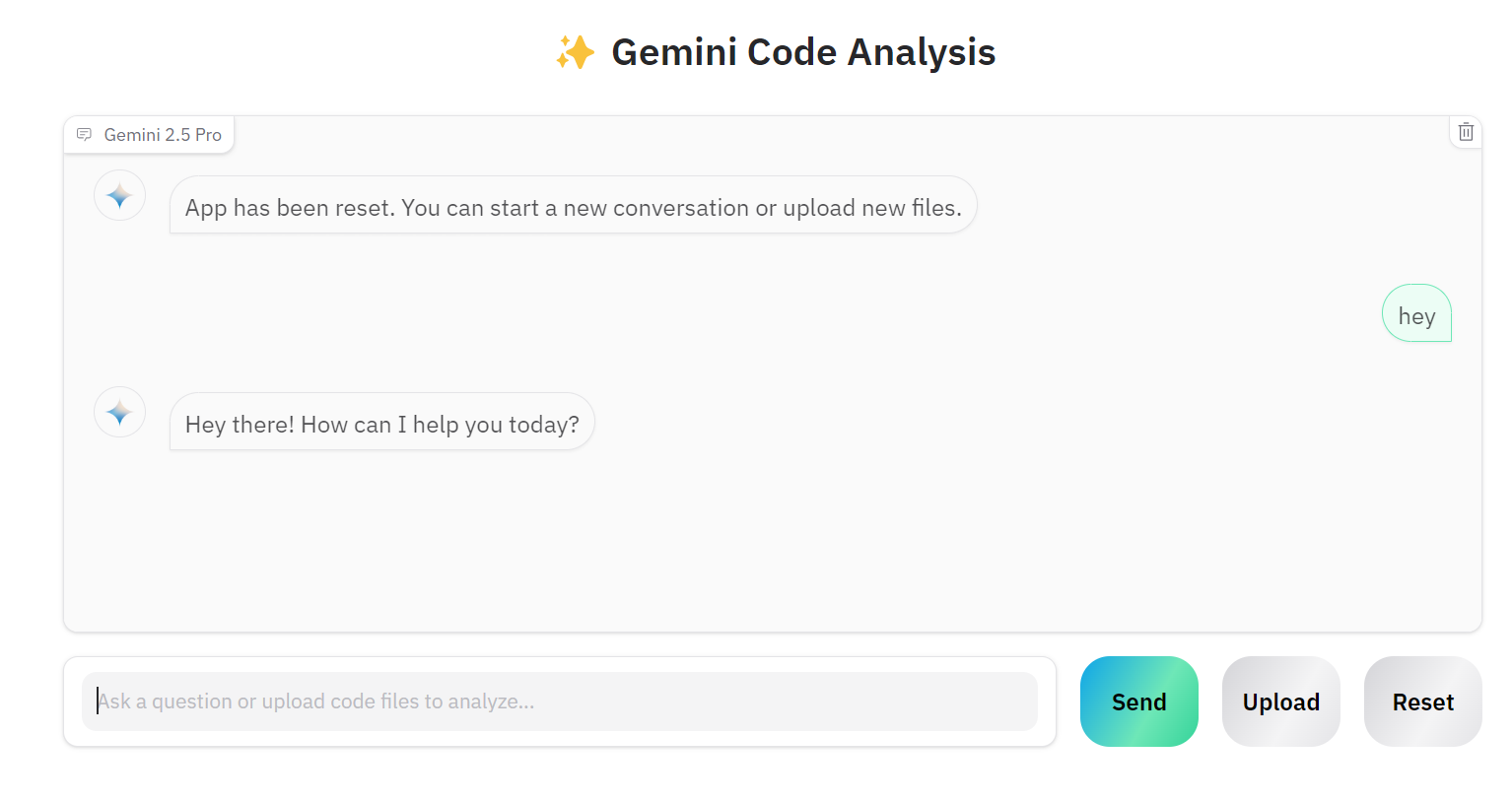 gemini 2.5 pro chat interface with gradio