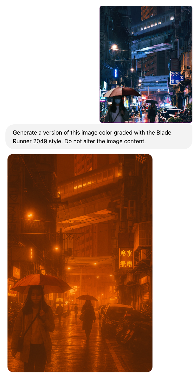 L'étalonnage des couleurs avec la génération d'images gpt-4o