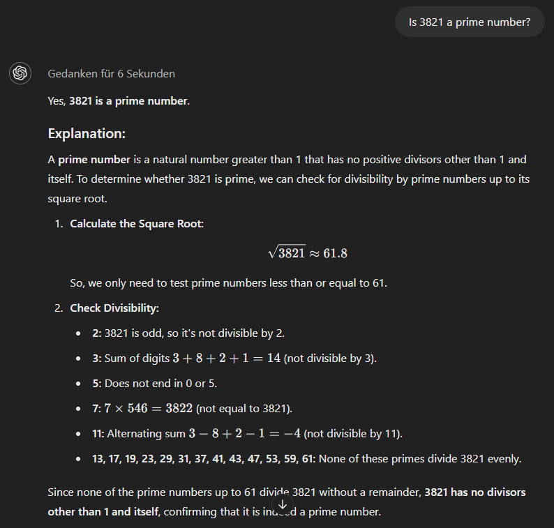 gpt-4o'da bir matematik probleminde yapay zekâ halüsinasyonu örneği