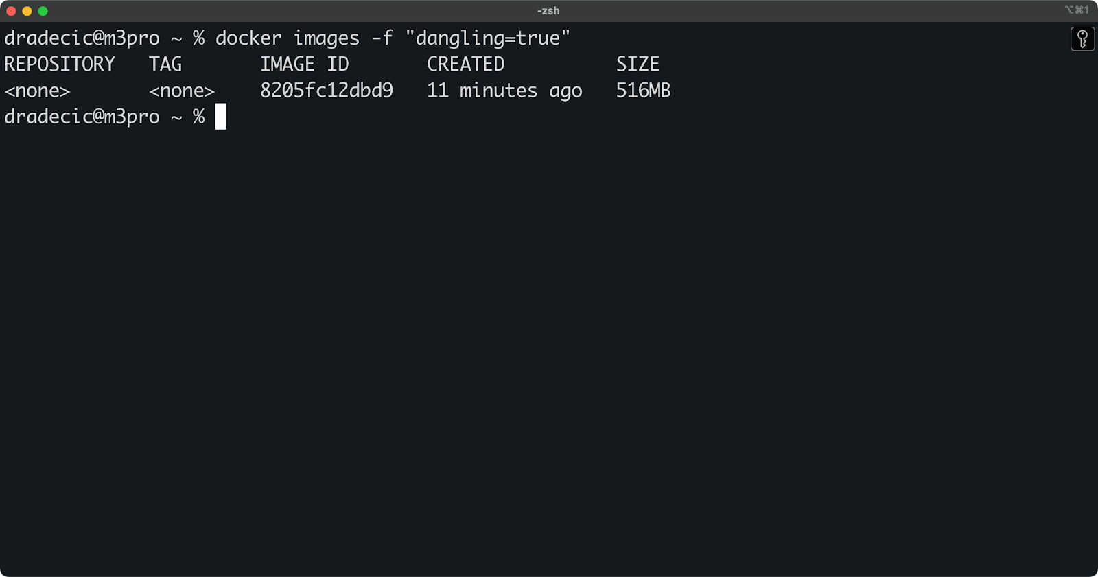 Image 7 - Listing dangling Docker images