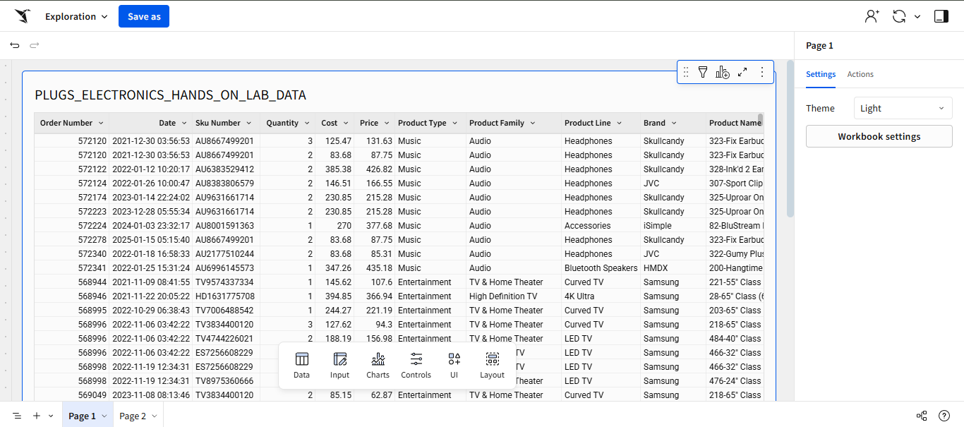 Interface of Sigma Bi tool.