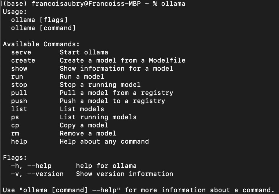 Comprobación de la instalación de Ollama