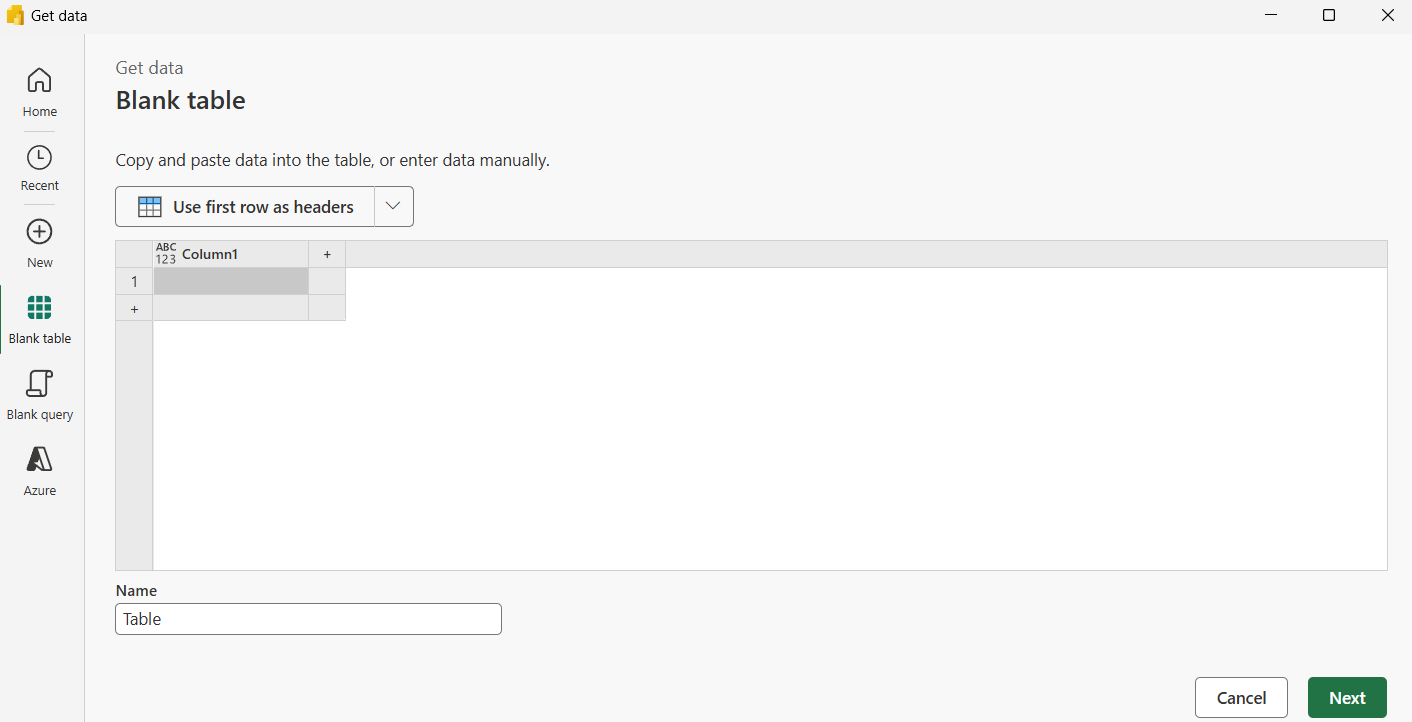 crear fuente de datos