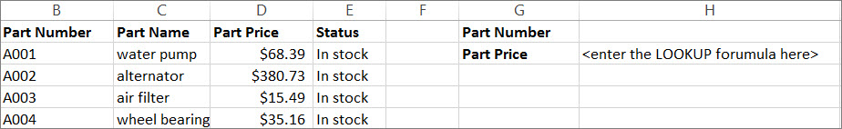 lookup function