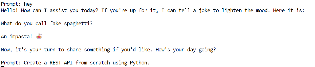 Terminal response