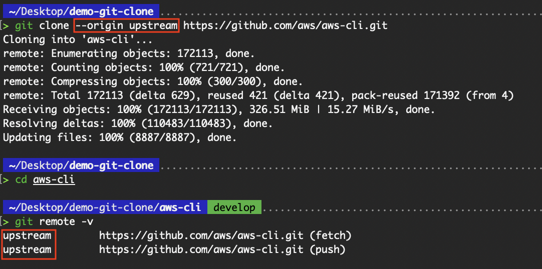 Rename the remote from origin to upstream