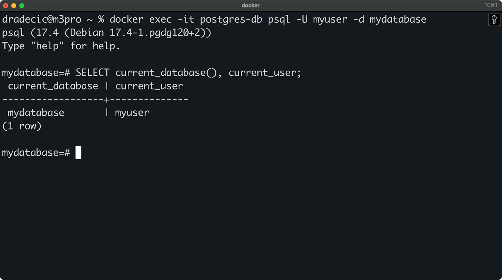 Image 6 - Connecting to Postgres database using psql