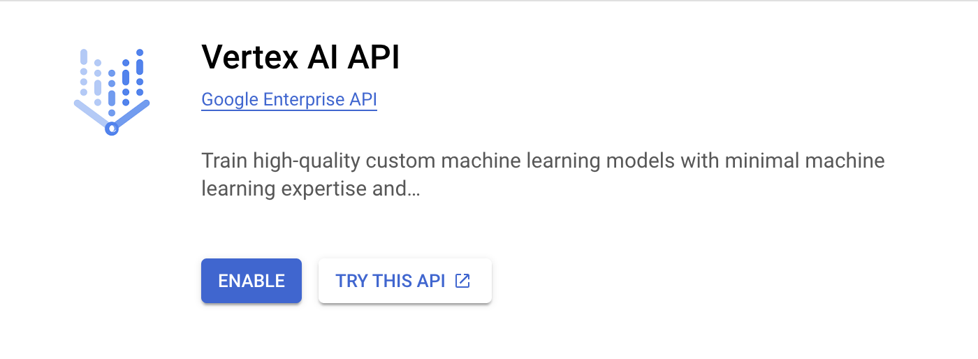 Activar la API Vertex AI