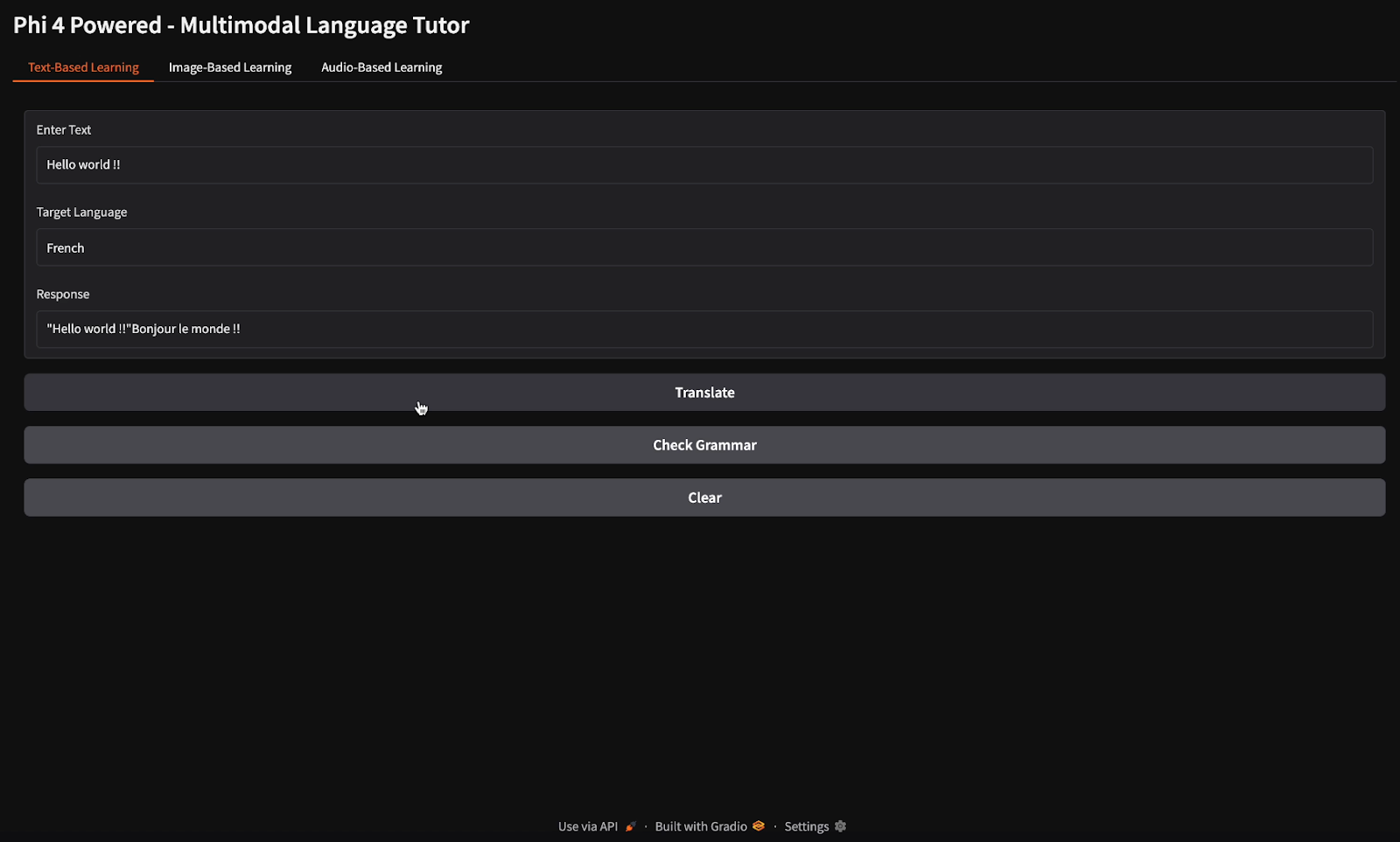 Phi-4-multimodal para la traducción de textos