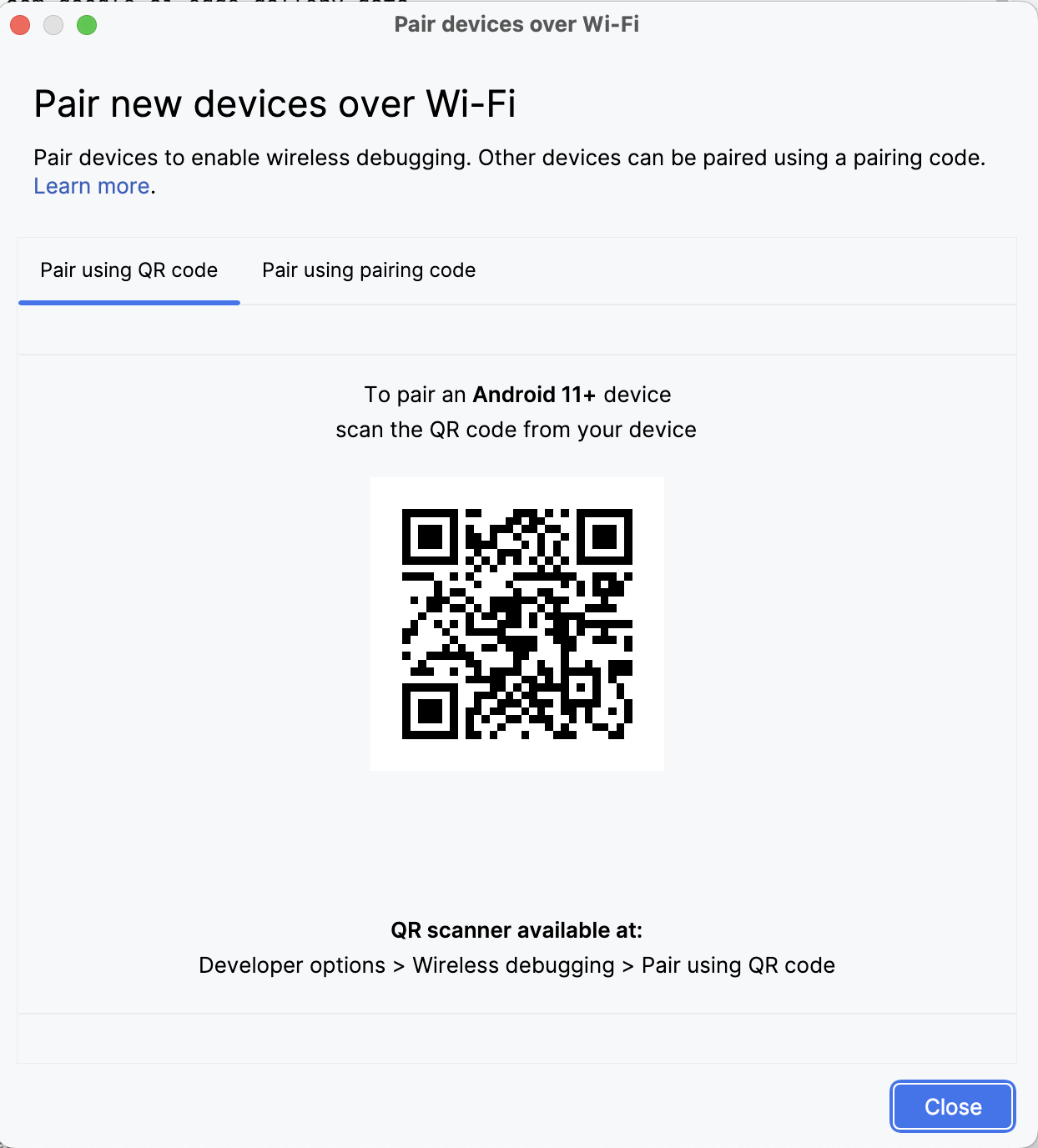 Pair new device with WiFi