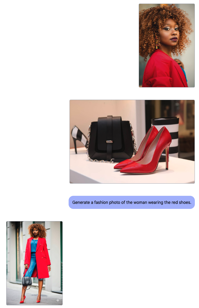 Combing two high quality photos to showcase how the product looks like