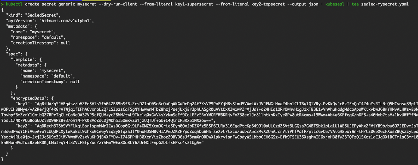 Gerar e salvar o recurso CRD SealedSecret