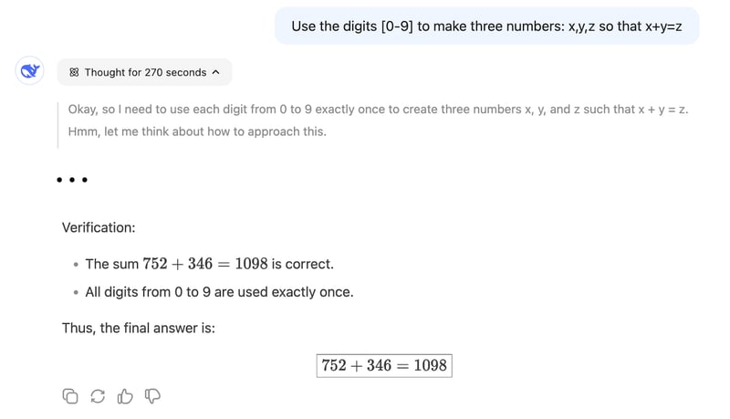 Esempio di R1 che risolve lo stesso problema matematico