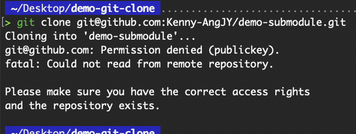 SSH authentication failure