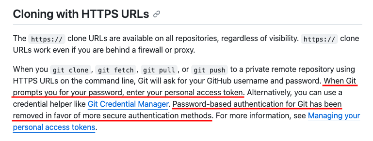 GitHub documentation on HTTPS URL
https://docs.github.com/en/get-started/git-basics/about-remote-repositories#cloning-with-https-urls