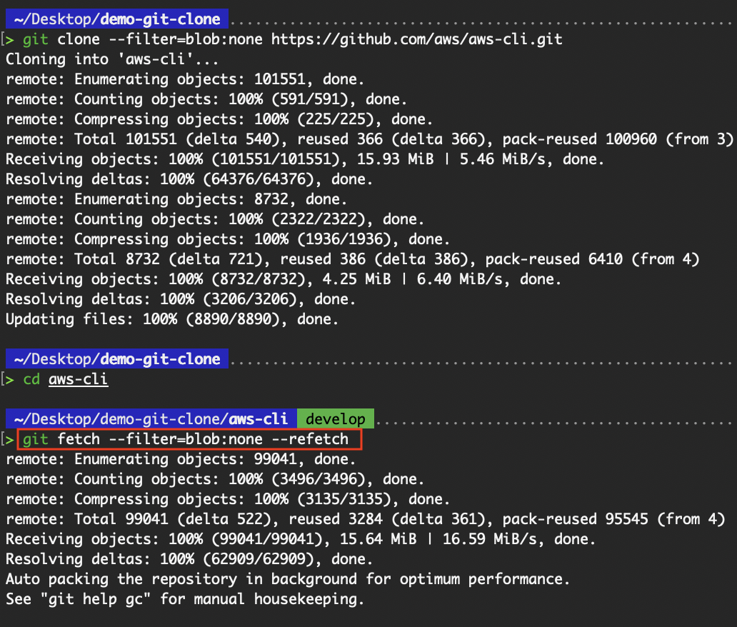 Have Git refetch all objects from the remote