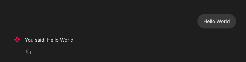 @cl.on_message Output