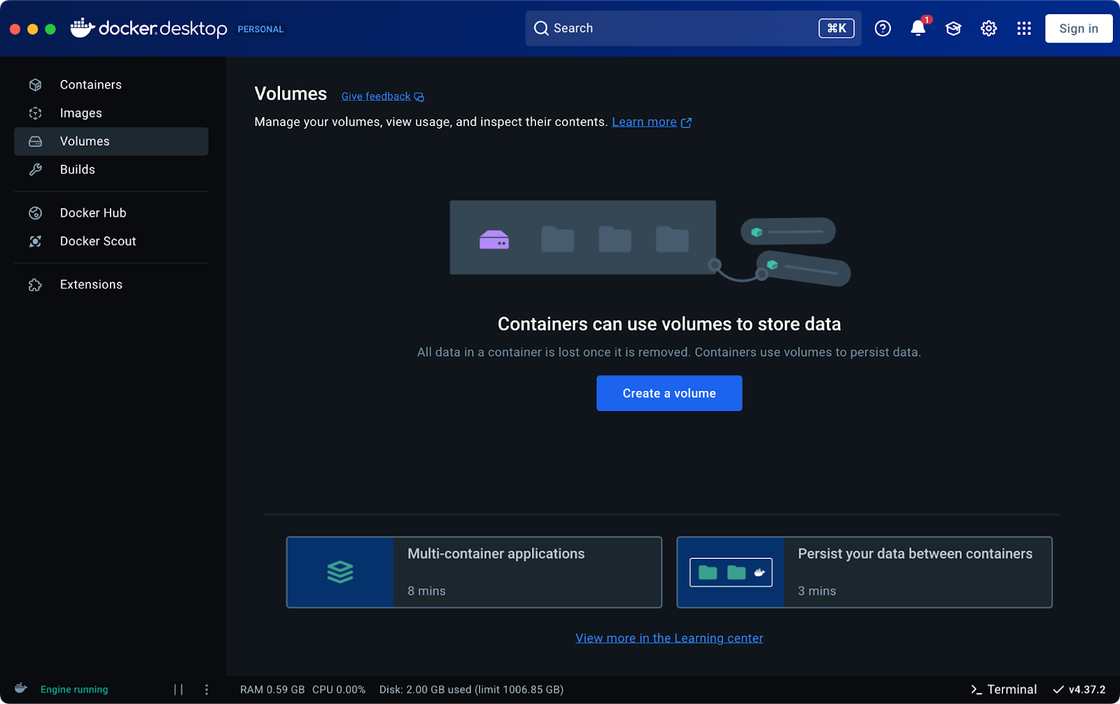 List of Docker volumes (2)