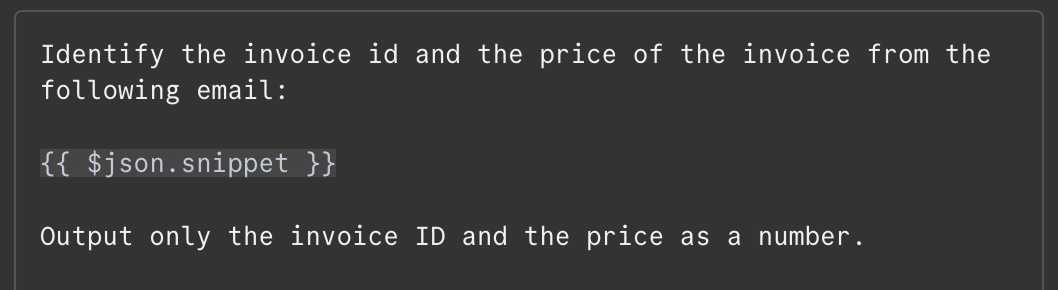 Configuring the agent prompt in n8n