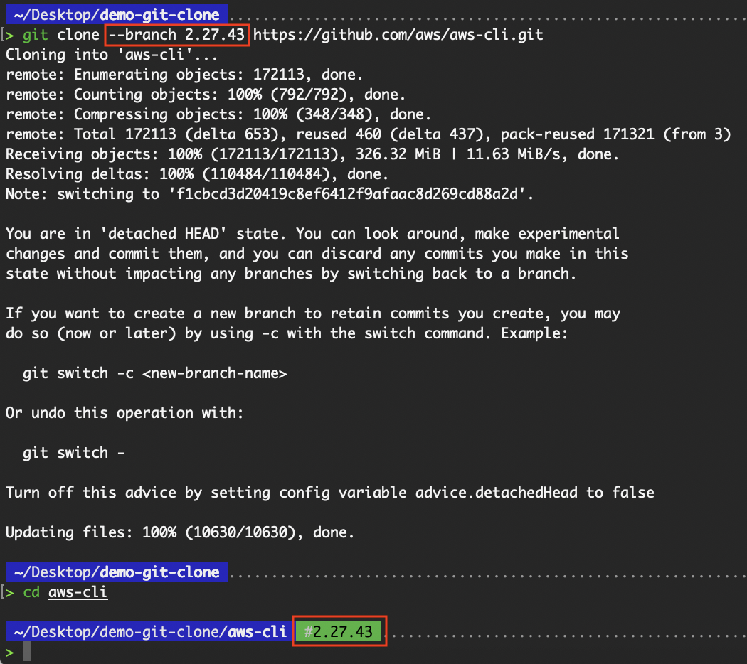 Cloning a specific tag