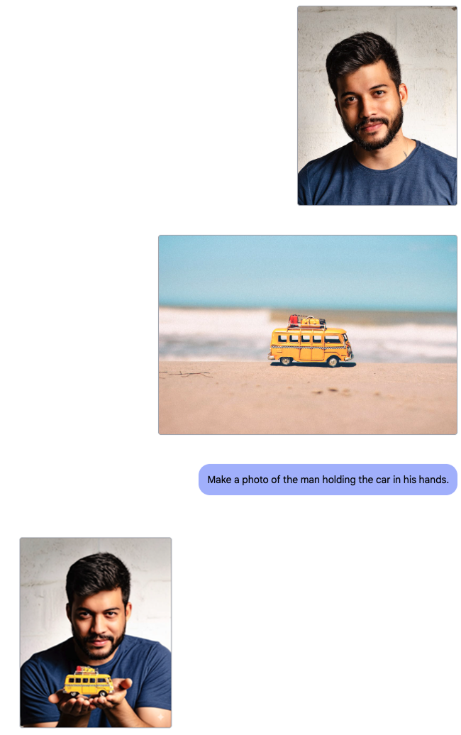 Combining people with object in a complex way