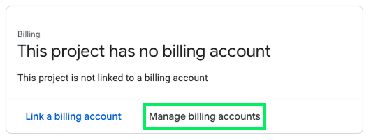 Ein Abrechnungskonto in Google Cloud Projecs erstellen