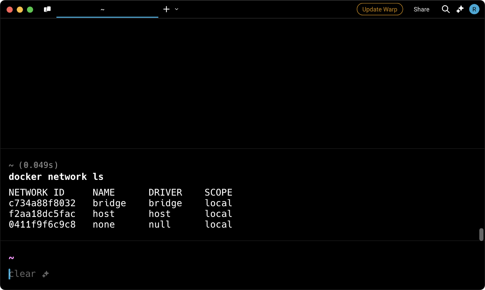 List of Docker networks