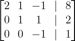 Subtract 2 × Row 2.