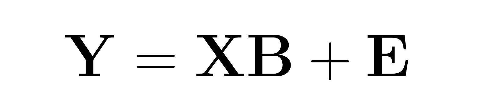 multivariate linear regression equation in matrix form