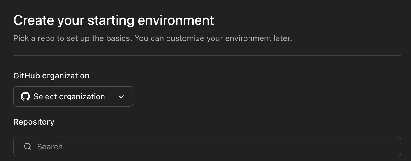 Criar ambiente para o Codex da OpenAI