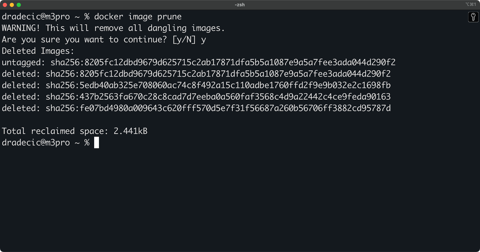 Image 8 - Docker image pruning