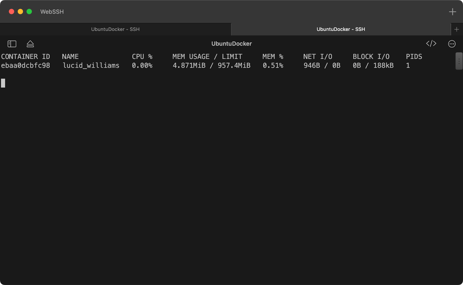 Container stats