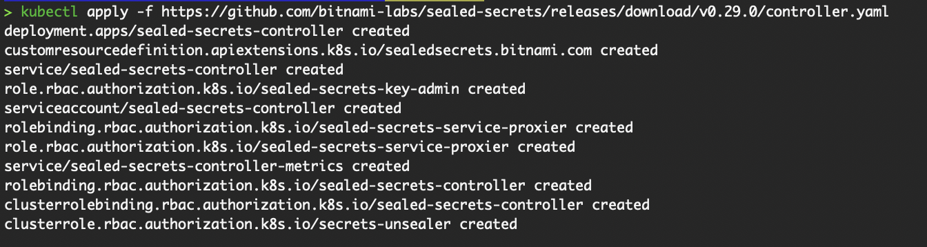 Instalar o SealedSecret em nosso cluster via kubectl