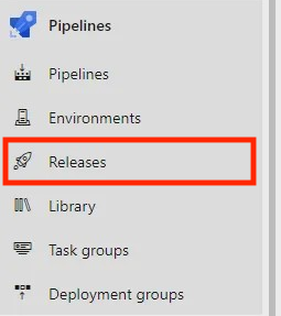 L'interface Azure DevOps montre le chemin à suivre pour créer un pipeline de diffusion en naviguant vers Pipelines > Releases et en sélectionnant New Pipeline.