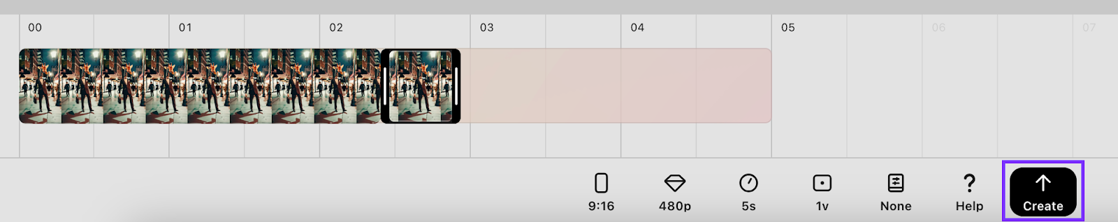 Regenerating the end of a video.