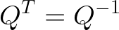 Definition der orthogonalen Matrix