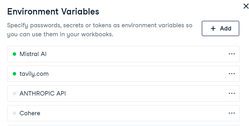 Configurar la variable de entorno en el Datalab