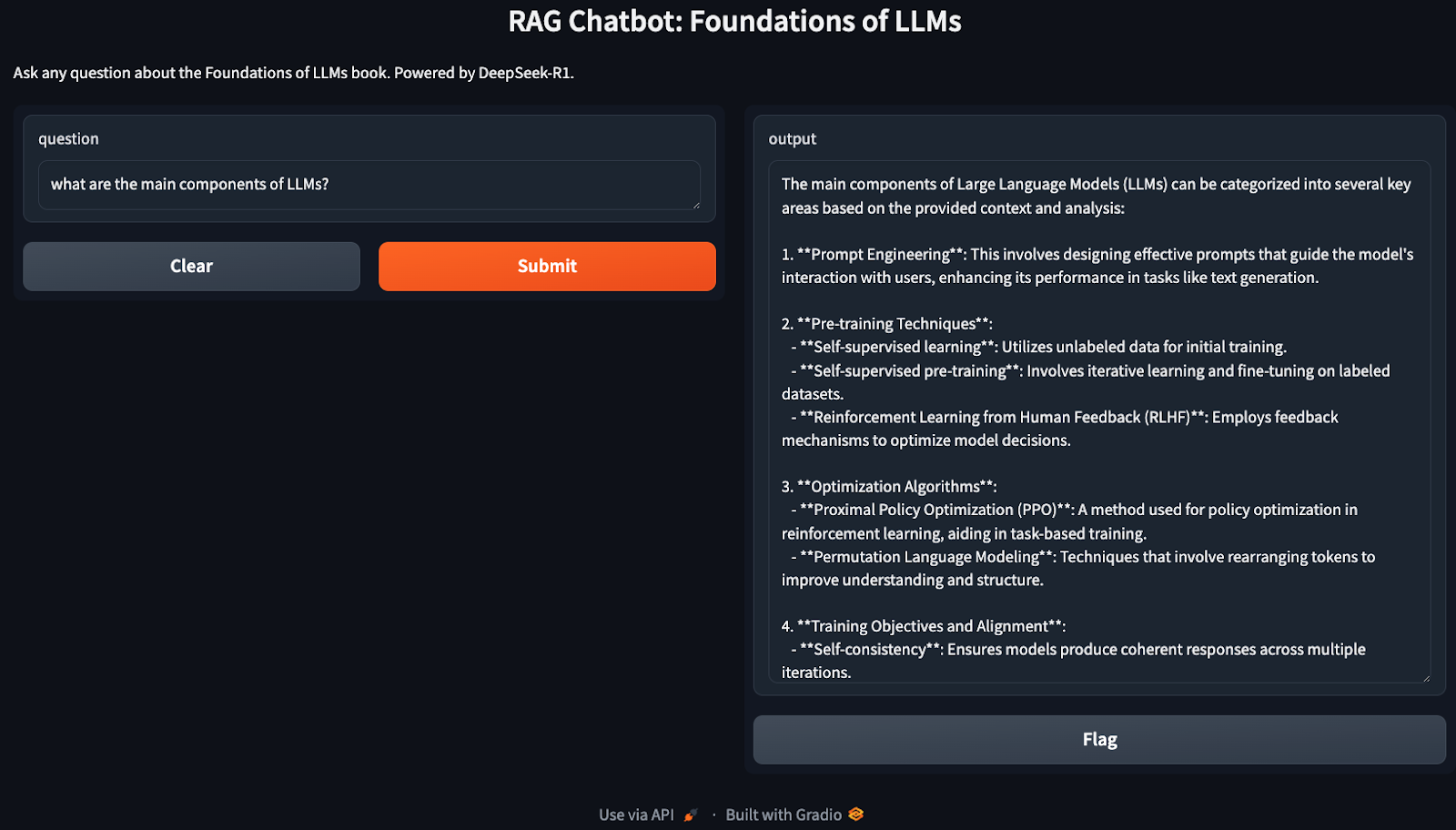 Application RAG avec DeekSeek-R1 et Gradio