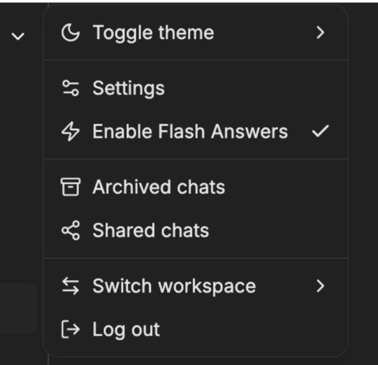 Mistral Le Chat Flash Antworten in der UI