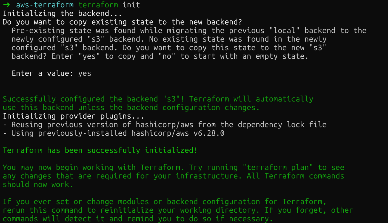 Terraform S3 Remote Backend