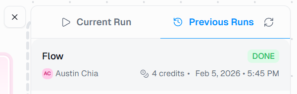 gumloop previous runs