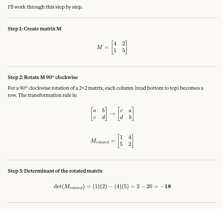 Claude Sonnet 4.6 solves our matrix rotation task