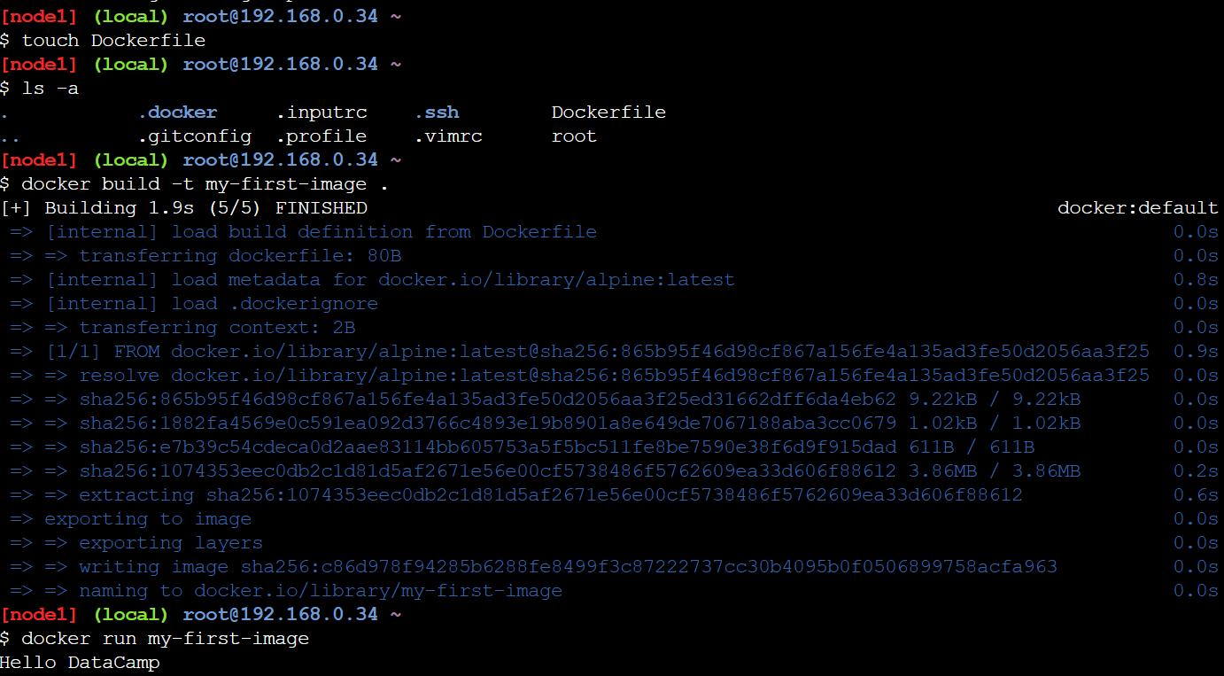 Build a Docker image in Play with Docker