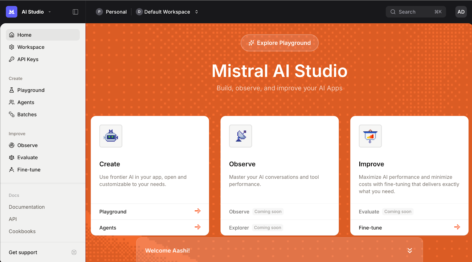 Mistral AI Studio